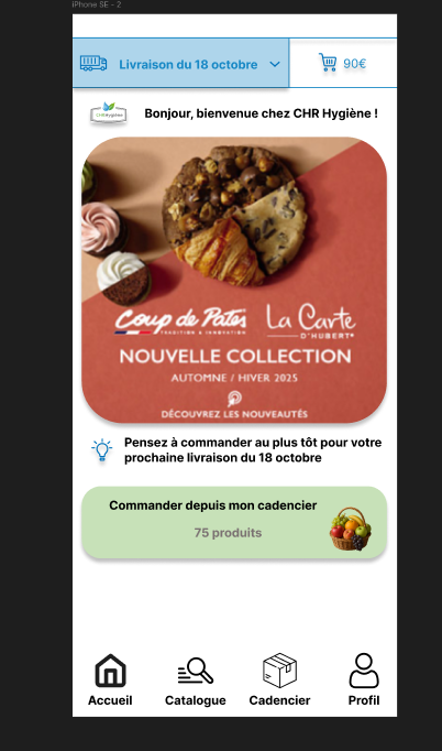 CHR Hygiene — application mobile B2B (mobile)