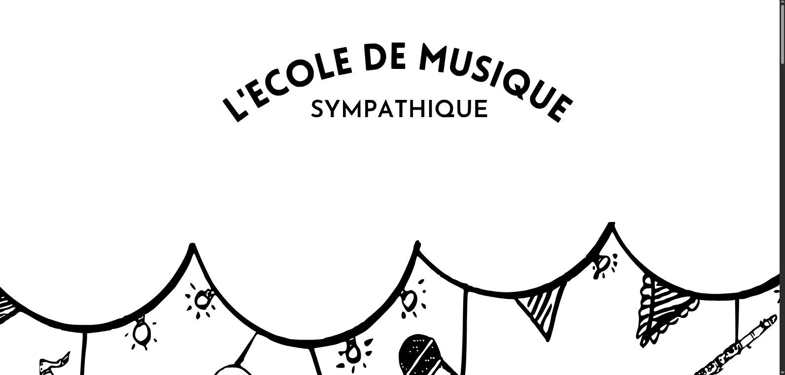 École de musique sympathique — site web (web)